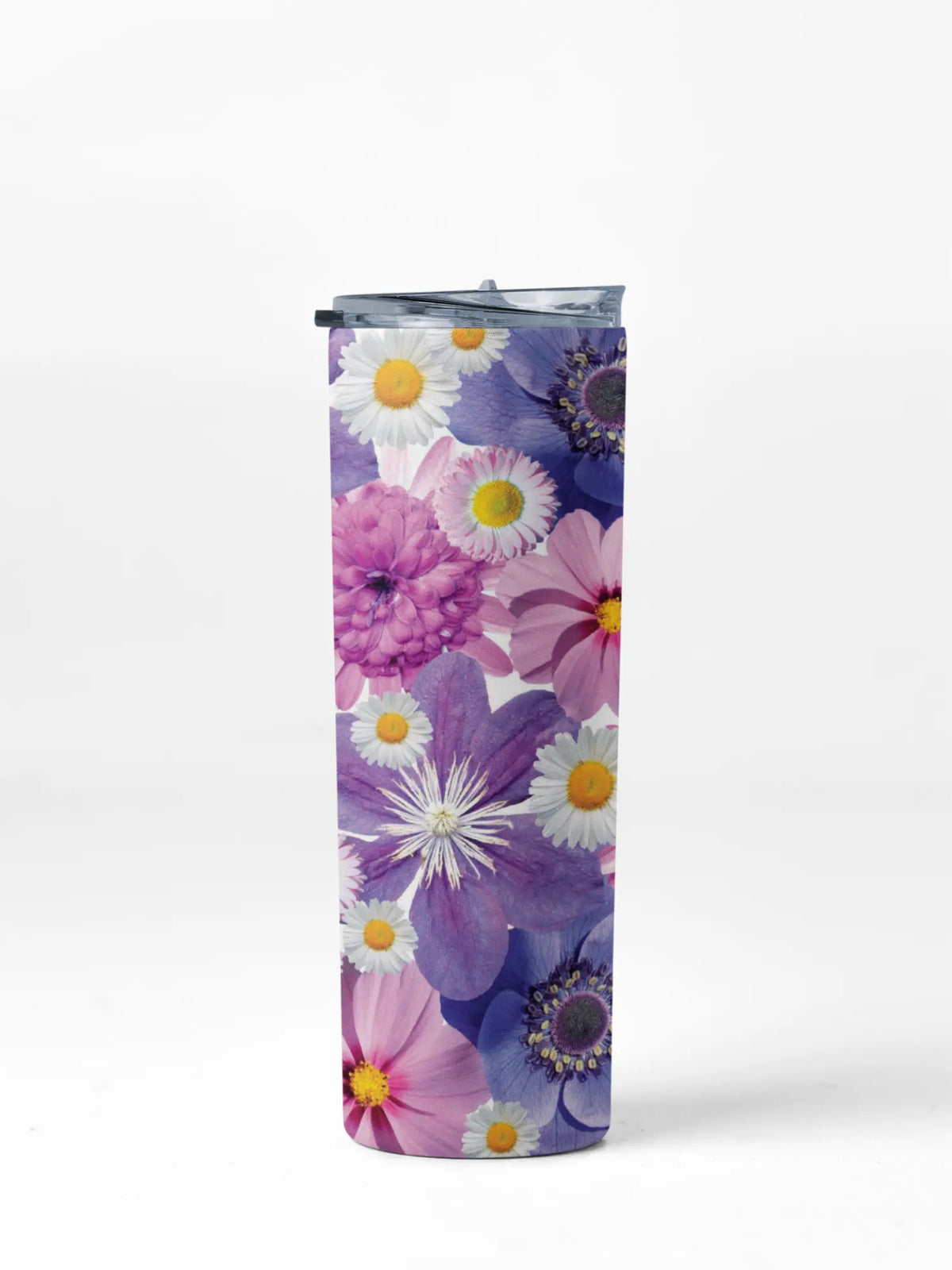 Floral Pattern Steel Tumbler 20oz | Insulated Double Walled