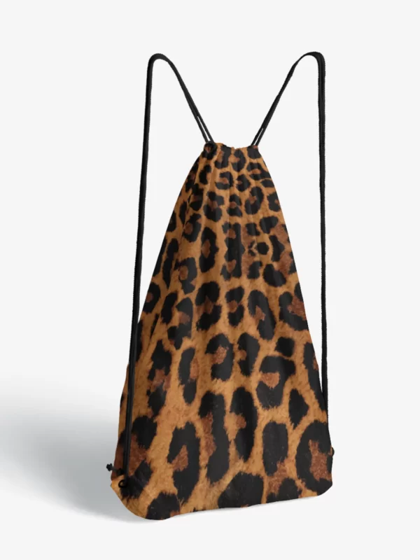 Leopard Design Drawstring Bag 2