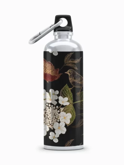 Floral Pattern Aluminum Sipper Bottle 750ML