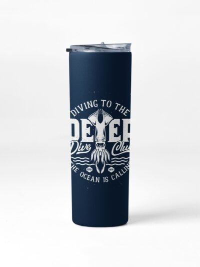 Ocean Dive Club Travel Tumbler with Straw | Leakproof Double Wall Insulated