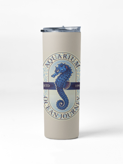 Seahorse Travel Tumbler with Straw | Leakproof Double Wall Insulated | Eco-Friendly